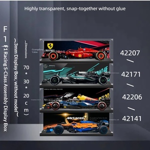 Caja de exhibición de acrílico para coches de carreras F1 42141 42207 42171, cubierta antipolvo para almacenamiento, 40 <span class=keywords><strong>piezas</strong></span> - Product Image 2
