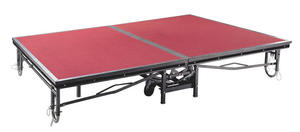 Стальная портативная мобильная сценическая платформа для отелей, банкетов, свадеб и вечеринок, складная сцена со ступеньками, в продаже - Product Image 2