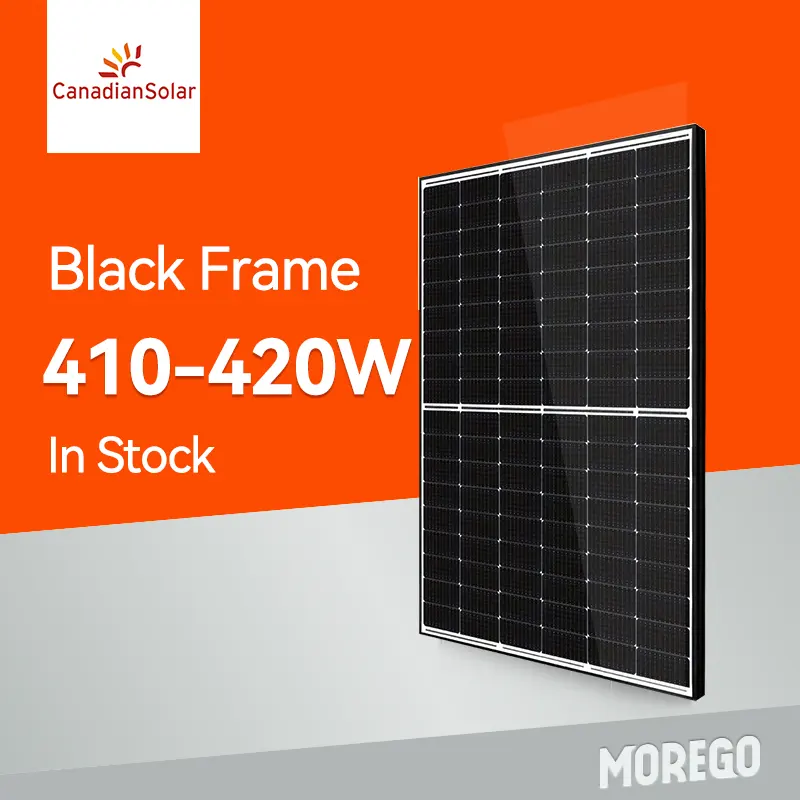 Canadian Solar Full Black Solar Panel 400W 395W 405W All Black Solar Panels For Roof Solar System