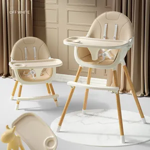 Cheap hot sale top quality wooden baby high feeding chair 3 in 1