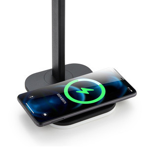 Soporte Multifuncional para Auriculares con Luz Ambiental RGB, Captación de Sonido, Carga Inalámbrica y Almacenamiento - Product Image 3