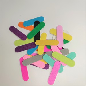Mini lima de uñas de madera desechable, 5CM, impreso colorido, OEM, regalo promocional - Product Image 5
