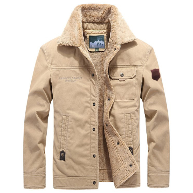 Men's Winter Lamb Plush Jacket | Warm Cotton Coat Casual Fashion Outerwear with Big &amp; Tall Sizes