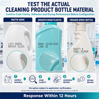 Imprimante CIJ industrielle pour l'impression de codes de lot et de date sur les bouteilles de détergents et de produits de nettoyage