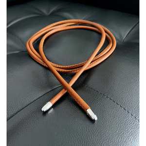 Ceinture en cuir véritable avec détail nœud, en cuir de vache, solide, décontractée et durable - Product Image 3