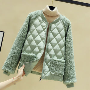 Giacca corta imbottita in cotone Patchwork da <span class=keywords><strong>donna</strong></span> autunno e <span class=keywords><strong>inverno</strong></span> cappotto imbottito piccolo <span class=keywords><strong>abbigliamento</strong></span> <span class=keywords><strong>donna</strong></span> all'ingrosso - Product Image 1