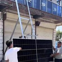 Lamellenrahmen für kleine Hausplattformen, Batterie-Hebesystem, Solarpanel-Hebeset, Vertikaler Modul-Aufzug, Leiterlift