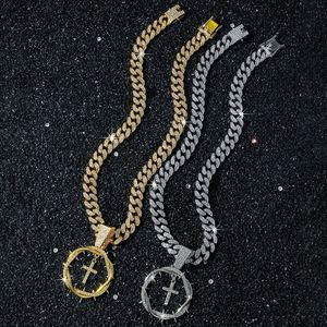 Innovative Simple Design Gold Silver Plated <b>Cross</b> Pendant Necklaces Trendy Exquisite Hiphop Style Alloy Men Charms For Necklace - Product Image 1