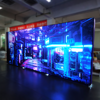 Support d'affichage en tissu tendu pour fond de scène 20ft x 10ft, en aluminium, avec éclairage LED, pour salons professionnels et expositions, mur d'arrière-plan rétroéclairé