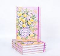 Carnet organisateur/planificateur A5 avec couverture rigide en papier, reliure cousue, impression UV et numérique pour usage au bureau/à l'école