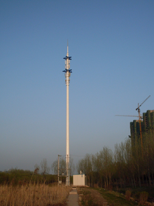 20 मीटर-50 मीटर दूरसंचार मोनोमोल टॉवर | सेलुलर, 4 जी/5 जी, वाई-फाई, वायरलेस सिग्नल मस्तूल | गैल्वेनाइज्ड स्टील संचार पोल - Product Image 3