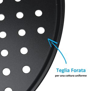 Centrotavola moderno rotondo in metallo nero, 24,5 x 14 cm, ciotola portafrutta di design per la tavola - Product Image 4