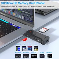OEM 360 Rotation ISO7816 USB Type C Sim SD/TF2.0 Lecteur de carte à puce de crédit intelligent SDK Lecteurs de cartes de contrôle d'accès Android mobiles