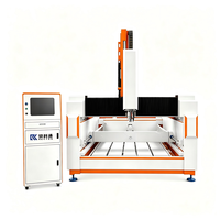 Machine de fraisage CNC multifonctionnelle 4 axes, à broche unique automatique, pour sculpture sur pierre, contrôle 3D/2D, moteur PLC
