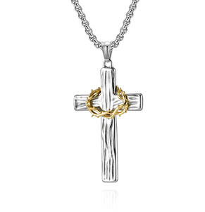 Collana croce personalizzata <span class=keywords><strong>per</strong></span> donne ragazzi ragazze cattoliche battesimo cristiana catene di moda collane - Product Image 6