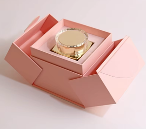 Boîte d'emballage haut de gamme pour la Saint-Valentin, en papier spécial pour huiles essentielles d'aromathérapie, avec finition bronzée et double ouverture - Product Image 3