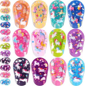 Lot de 60 patchs adhésifs pour les yeux pour enfants, filles, motifs licorne, patchs pour les yeux des tout-petits, matériau respirant en vrac, blocage de la lumière - Product Image 1