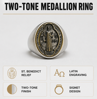 Bague de mariage punk vintage pour homme en acier inoxydable 316L, motif Jésus, Fils de Dieu, catholique chrétien