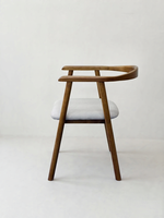 NOUVEAU DESIGN Chaise ergonomique avec dossier en bois massif et accoudoirs KD pour hôtel, restaurant, mobilier