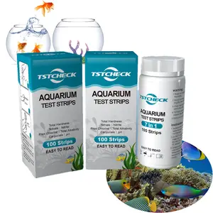 Wasser testkits 7Way Aquarium Aquarien Teststreifen Süßwasser und Salzwasser Aquakultur Landschaft Garnelen zucht