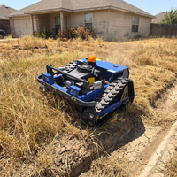 Tondeuse robot RC à chenilles télécommandée pour pentes, à essence, pour usage agricole