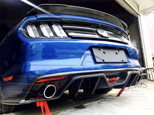 Pour 2015 <span class=keywords><strong>Mustang</strong></span> pour Mustan G KT Style pare-chocs arrière sous la lèvre du diffuseur en fibre de carbone - Product Image 6