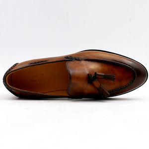 Zapatos de Hombre de Cuero de Becerro Negro de Primera Calidad, Lujosos y de Alta Gama, con Suela Goodyear, Zapatos de Vestir Premium Sin Cordones para Oficina y Fiestas - Product Image 3