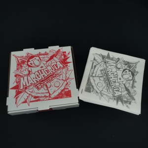 กระดาษห่ออาหารกันไขมัน SP3301 แบบผนังเดียว พิมพ์ลายโลโก้สำหรับแฮมเบอร์เกอร์และพิซซ่า  ผลิตจากกระดาษคราฟท์ เกรดสำหรับอาหาร - Product Image 2