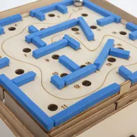 木製DIY迷路ゲームパズルビルディングキットSTEAMキッズ教育玩具