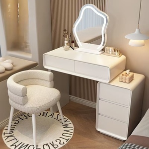 <span class=keywords><strong>Mini</strong></span> armoire de rangement style crème avec plaque de roche intégrée Coiffeuse Nouvelle chambre à coucher moderne et minimaliste - Product Image 5