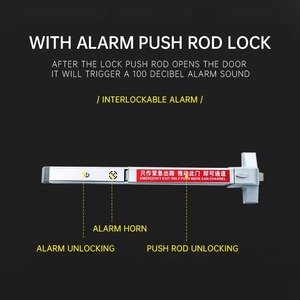 Acil panik Push <span class=keywords><strong>Bar</strong></span> yangına dayanıklı kapı çıkış cihazı kilit itme tipi panik <span class=keywords><strong>bar</strong></span> kaçış panik çıkış cihazı yangın kapısı kilit - Product Image 5
