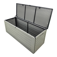 Boîte de rangement extérieure étanche VERTAK 390L (103 gallons) pour outils de jardin, bêche, râteau, pelle