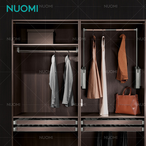 NUOMI HERA Bedroom Wardrobe Hardware Smart Electric <strong>Closet</strong> Metal Clothes Rod Rack Clothes Hanger Pull Down Wardrobe Lift - Product Image 3