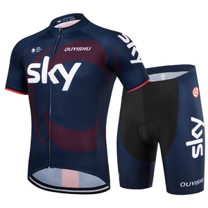 Nouvelle tenue de cyclisme à manches courtes <span class=keywords><strong>Tour</strong></span> de France, vêtements de sport pour vélo de route, respirants, pour hommes, femmes et enfants, combinaison de patinage de vitesse - Product Image 4
