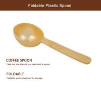 Plastic portiecontroleschep voor koffie, melkthee & fruitpoeder, met antislip handvat