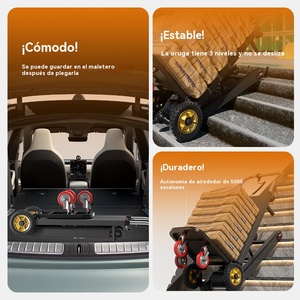 <strong>hand</strong> <strong>truck</strong> cart carts <strong>folding</strong> electric stair climber wagon climbing trolley <strong>dolly</strong> transport <strong>dollies</strong> foldable heavy duty - Product Image 3