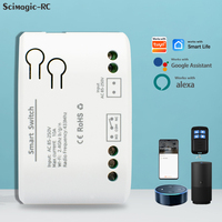 Module de relais de télécommande intelligent WiFi 1CH AC 85-250V, contrôleur d'automatisation universel, compatible avec Tuya et Alexa Google