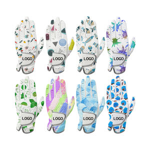 OEM Diseño Premium Guantes de golf Impreso Señoras Guantes de golf Cabretta Cuero Guante de golf personalizado - Product Image 6