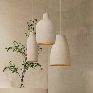 Luminaire suspendu de style japonais Wabi Sabi pour salle à manger, restaurant, salon, <span class=keywords><strong>lampe</strong></span> suspendue, lustre pour îlot de cuisine - Product Image 1
