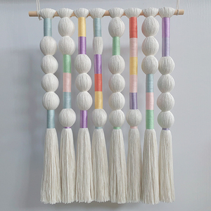 ผ้าแขวนผนังทอมือจากผ้าฝ้ายธรรมชาติ สไตล์ชายฝั่ง สำหรับห้องเด็ก ห้องตรวจโรคเด็ก ตกแต่งเทศกาลวันเด็ก ห้องแพทย์ - Product Image 3