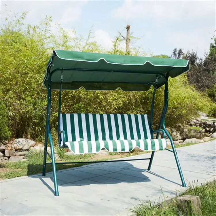 Großhandel Outdoor-Schaukelstuhl Gartenschaukelstuhl Drei Garteneisenhängestuhl Schaukel kann angepasst werden