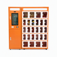Système de casiers intelligents HAUMR ODM OEM avec écran 21,5 pouces, casier de stockage en libre-service pour supermarchés et gares