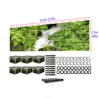 Pantalla LED de Alquiler para Exteriores de 6.5m x 2.5m P2.604, Panel LED de Alquiler para Fondo de Espectáculos, 21 pies x 8 pies