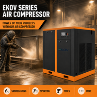 Compresseur d'air à vis rotatif à fréquence variable 75 kW 13 bars, moteur industriel robuste à économie d'énergie, refroidissement par air, CE