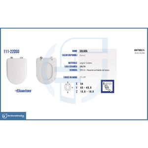 Tapa de Inodoro Delta Vaso Solara, Diseño Cuadrado Moderno, Cierre Suave con Control Remoto, Plástico PP para Baño - Product Image 2