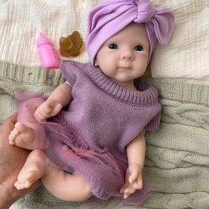 Poupée Bébé <span class=keywords><strong>Reborn</strong></span> Souple en Gros, 16 Pouces, Silicone Solide, Vente Directe Usine, Poupées Nouveau-né Réalistes Pondérées Non Peintes Vides pour DIY - Product Image 4