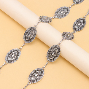 โซ่คาดเอวเงินทิเบตแบบวินเทจสำหรับผู้หญิง พร้อมจี้ห้อยสำหรับใส่ทุกวัน - Product Image 4