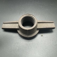 Écrou à vis Jack réglable pour étai de tuyau en acier galvanisé de construction avec écrou à oreilles pour pièces d'échelle et d'échafaudage
