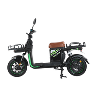 Bicicleta Eléctrica de Carga con Motor Trasero sin Escobillas de 1000W, Batería de Litio de 60V 20AH, 3 Velocidades, para Logística y Entrega en Almacenes