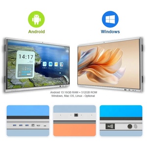 Tableau interactif intelligent CKD/SKD 100 pouces Android 16 Windows <span class=keywords><strong>OPS</strong></span> PC pour conférences et réunions, panneau interactif tout-en-un avec stylet - Product Image 6